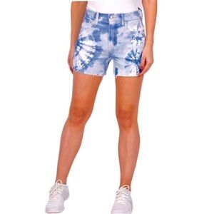 NEW Gap Tie Dye 4” Inseam High Rise Denim Jean Shorts SZ 6/28